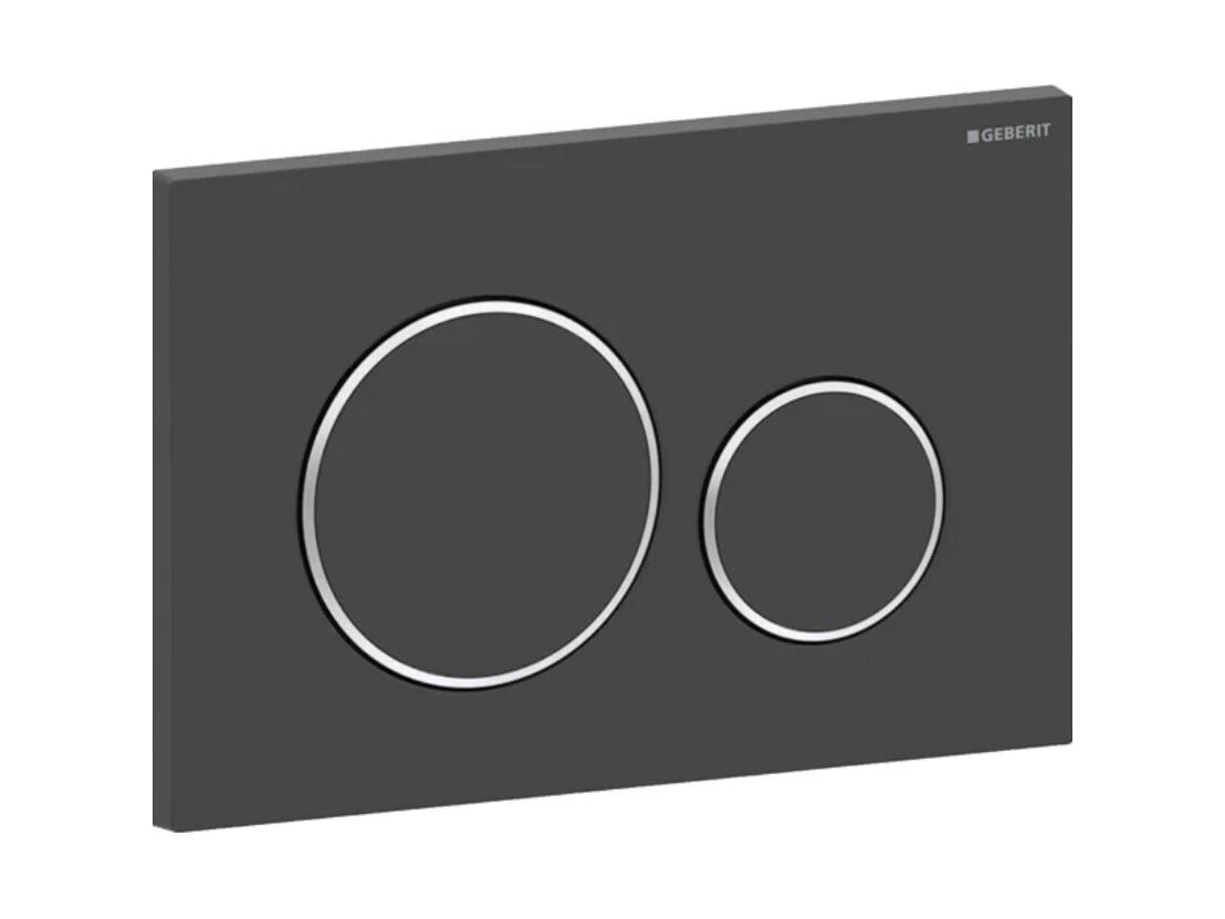Geberit Sigma20 apvalus dviejų kiekių vandens nuleidimo mygtukas 115.882 11 Geberit Sigma20 apvalus dviejų kiekių vandens nuleidimo mygtukas 115.882 11