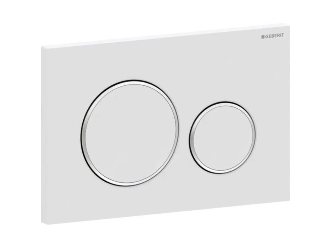 Geberit Sigma20 apvalus dviejų kiekių vandens nuleidimo mygtukas 115.882 10
