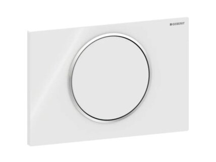 Geberit Sigma10 apvalus vandens nuleidimo mygtukas su Stop-and-Go funkcija 115.758 2