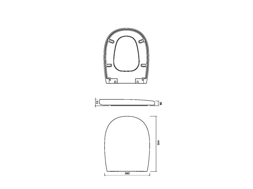 Cersanit ARTECO Soft-Close Easy-Off klozeto dangtis K667-001 1