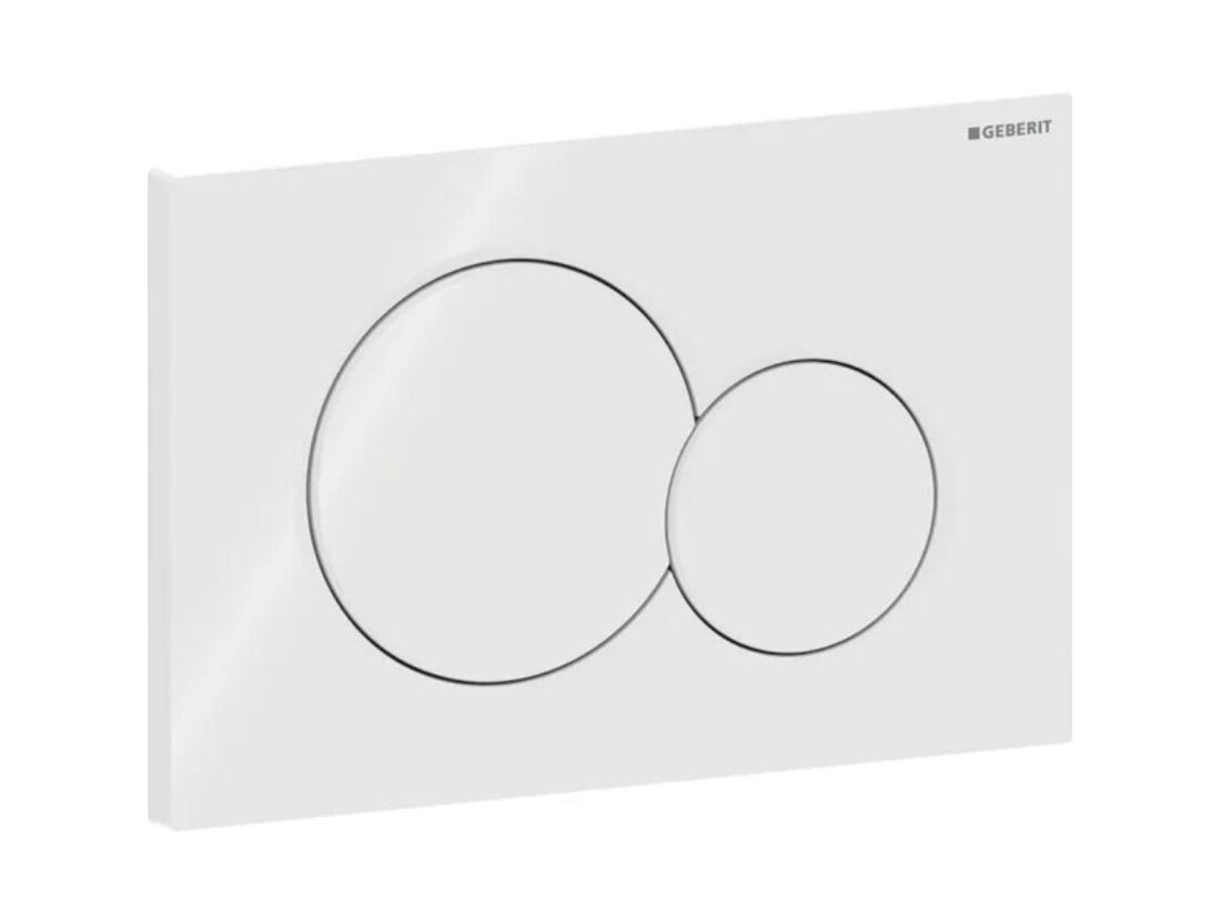 Geberit Sigma01 baltas vandens nuleidimo mygtukas, dviejų kiekių nuleidimo funkcija 115.770.11.5 Geberit Sigma01 baltas vandens nuleidimo mygtukas, dviejų kiekių nuleidimo funkcija 115.770.11.5