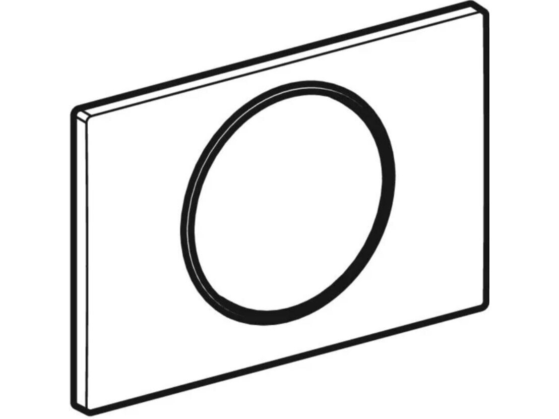 Geberit Sigma10 apvalus vandens nuleidimo mygtukas su Stop-and-Go funkcija 115.758 1