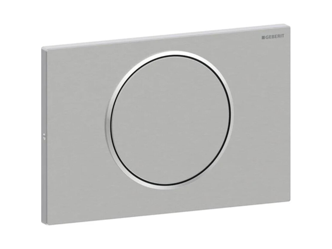 Geberit Sigma10 apvalus nerūdijančio plieno antivandalinis vandens nuleidimo mygtukas 115.787.SN.5