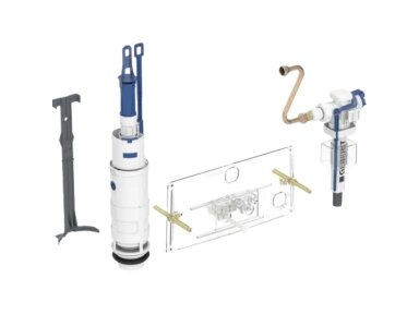 Geberit dvigubo nuleidimo konversijos rinkinys, skirtas 10.800 tipo paslėptam bakeliui 240.835.00.5 Geberit dvigubo nuleidimo konversijos rinkinys, skirtas 10.800 tipo paslėptam bakeliui 240.835.00.5