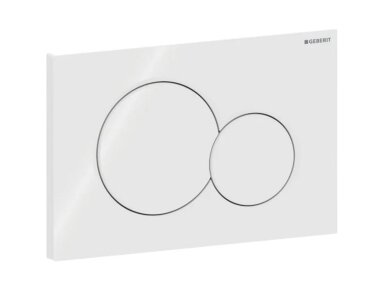 Geberit Sigma01 baltas vandens nuleidimo mygtukas, dviejų kiekių nuleidimo funkcija 115.770.11.5
