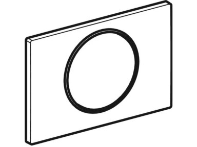 Geberit Sigma10 apvalus vandens nuleidimo mygtukas su Stop-and-Go funkcija 115.758