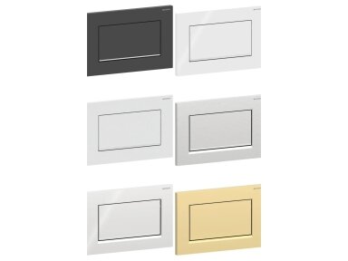 Geberit Sigma10 kampuotas vandens nuleidimo mygtukas su Stop-and-Go funkcija ir antivandaliniu tvirtinimu 115.893