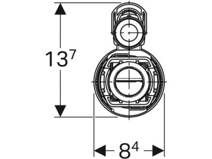 Geberit universalus dvigubas klozeto nuleidimo mechanizmas Geberit Type 290 282.303.21.2 2 Geberit universalus dvigubas klozeto nuleidimo mechanizmas Geberit Type 290 282.303.21.2 2