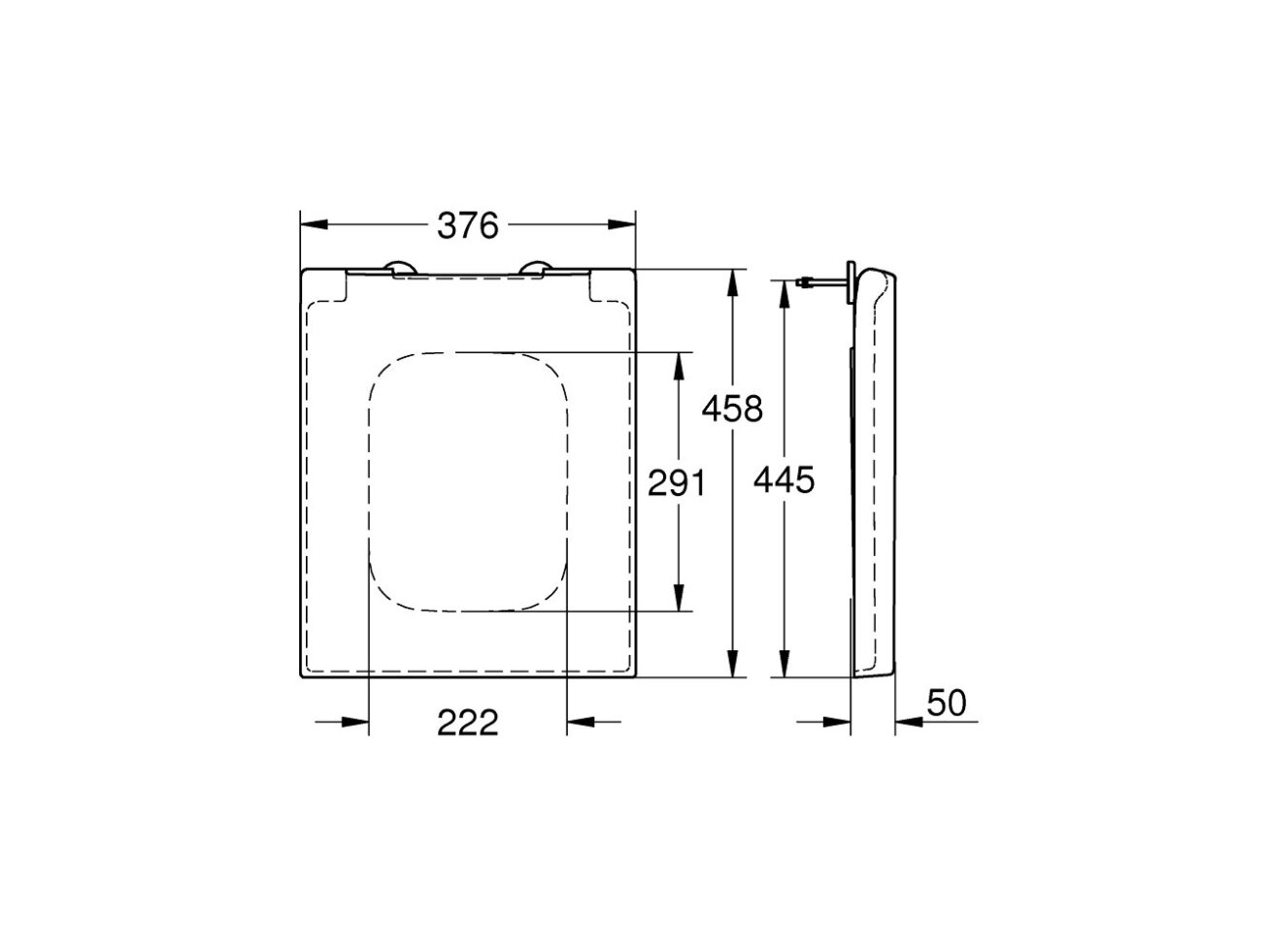 GROHE Cube Ceramic Soft-Close unitazo dangtis 39488000 1