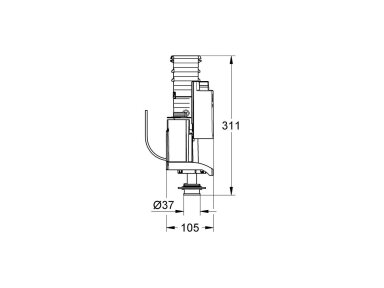 Grohe dvigubo nuleidimo mechanizmas 42320000