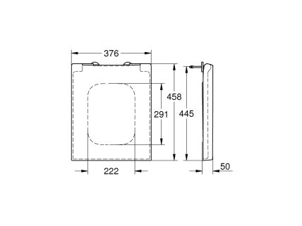 GROHE Cube Ceramic Soft-Close unitazo dangtis 39488000 1 GROHE Cube Ceramic Soft-Close unitazo dangtis 39488000 1