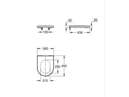 GROHE Euro Ceramic Slim Soft-Close Quick-Release klozeto dangtis 102501SH00 4 GROHE Euro Ceramic Slim Soft-Close Quick-Release klozeto dangtis 102501SH00 4