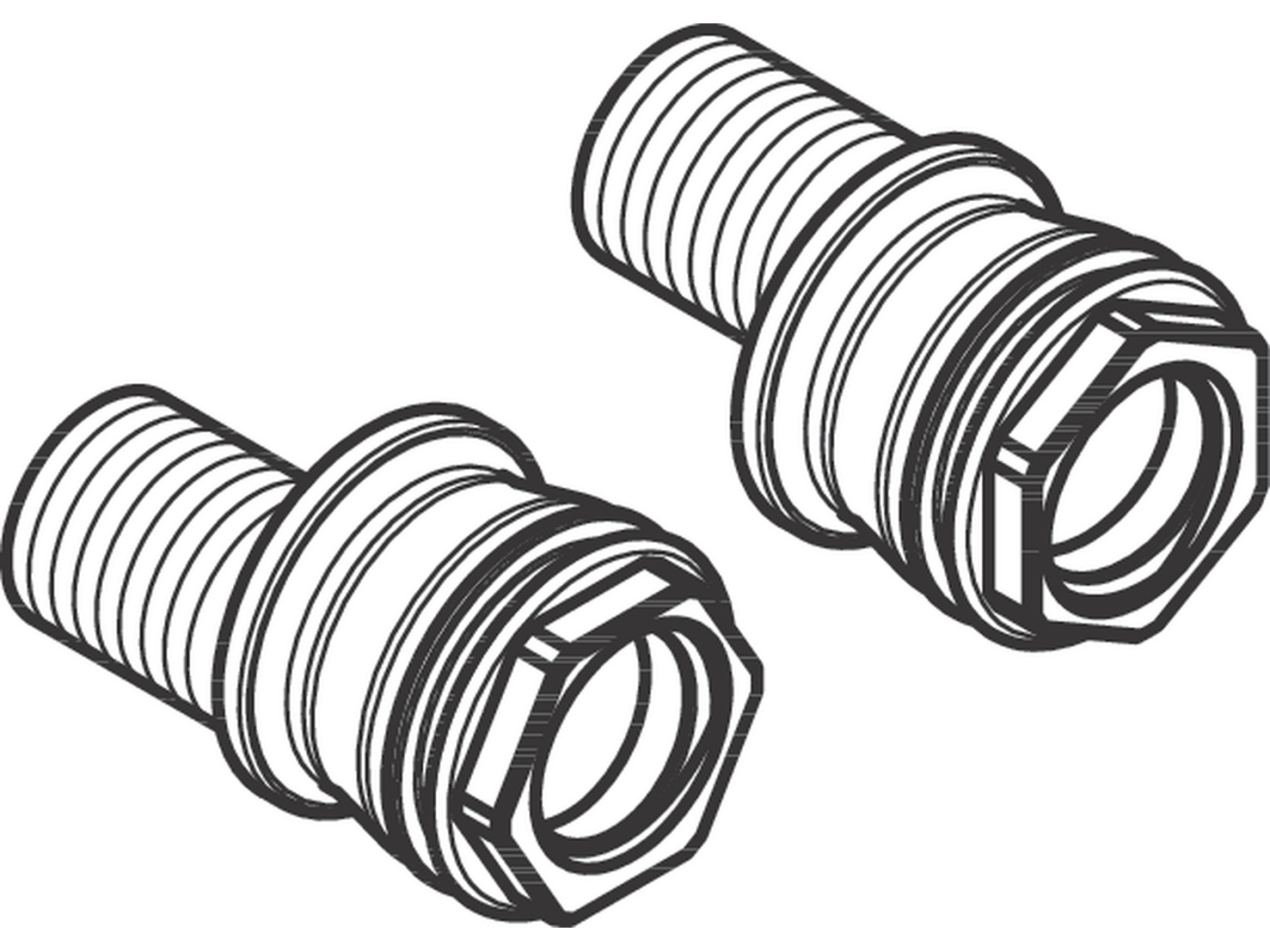 Hansgrohe ekscentrikai maišytuvams (1/2 sriegis) 95772000 4 Hansgrohe ekscentrikai maišytuvams (1/2 sriegis) 95772000 4