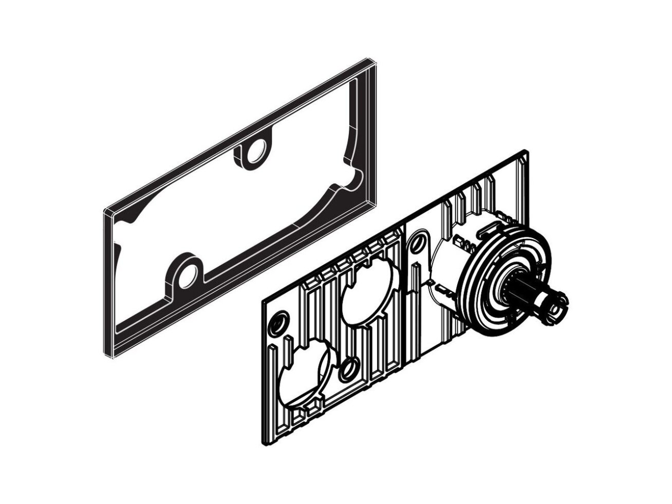 Hansgrohe temperatūros rankenėlės laikiklis 93109000 Hansgrohe temperatūros rankenėlės laikiklis 93109000