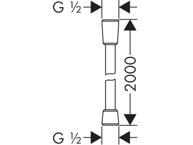 Hansgrohe Isiflex dušo žarna 200 cm 28274000