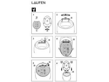 LAUFEN  Alessi One, su lėtu nusileidimu